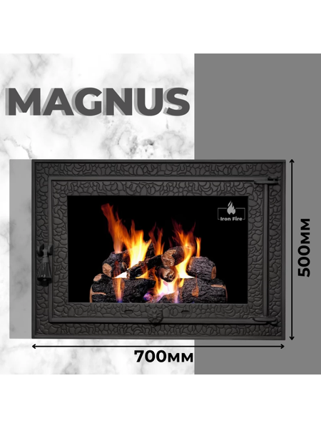 Дверцята для печі Iron Fire Magnus 700х500 мм IF Magnus фото