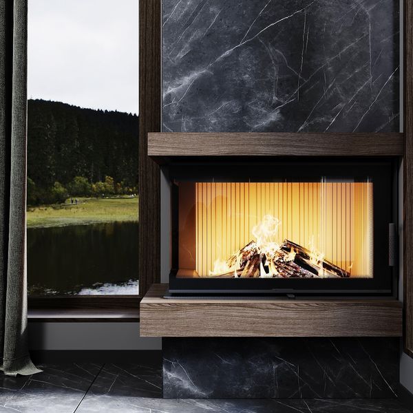 Камінна топка M-FIRE 80 кутова ліва (17kW) M-FIRE 80 L фото