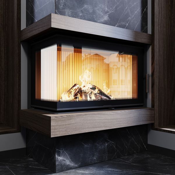 Камінна топка M-FIRE 80 кутова ліва (17kW) M-FIRE 80 L фото