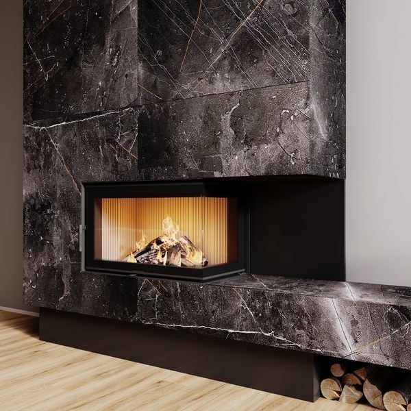 Камінна топка M-FIRE 80 кутова права (17kW) M-FIRE 80 Р фото
