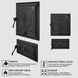 Комплект чавунних дверцят Iron Fire Style 35 WG 350х390 мм + піддувальна Style 35 315х180 мм IF Style 35 WG фото 7