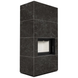Камин Kratki FLOKI BOX 8 kW &Oslash; 160 в облицовке из керамогранита NATURALI NERO GRECO FLOKI BOX KG фото 4