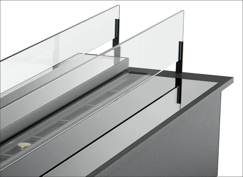 Дизайнерский биокамин GLOSS FIRE SLIDER glass glass 1 фото