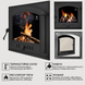 Комплект чавунних дверцят Iron Fire Style 50 485x485 мм + поддувальные 315х165 мм IF STYLE 50 P фото 4