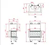 Камін 3 скла Regal Fire Pi Architectural 80x42  Pi Architectural 80x42  фото