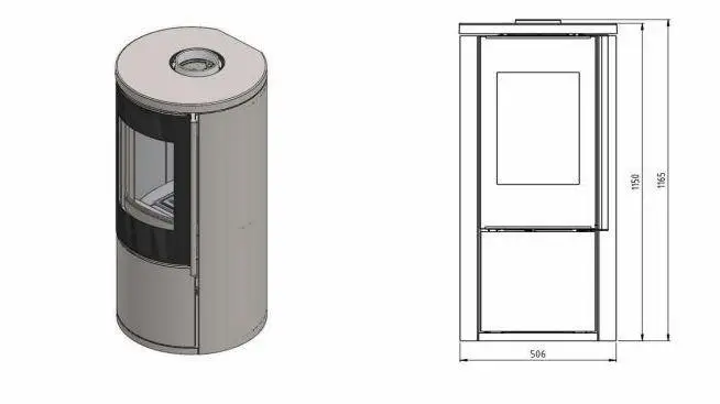 Піч овальна Color Stove G11 White емаль  Stove G11 W Е фото
