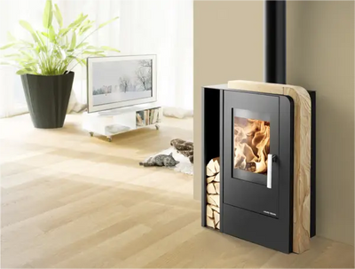 Піч камін облицьована піщаником Haas+Sohn Nordby woodstone prestige  Haas+Sohn Nor1 фото