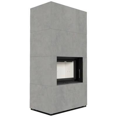 Камин Kratki FLOKI BOX 8 kW &Oslash; 160  з керамогранита ATURALI PIETRA DI SAVOIA FLOKI BOX 8 фото
