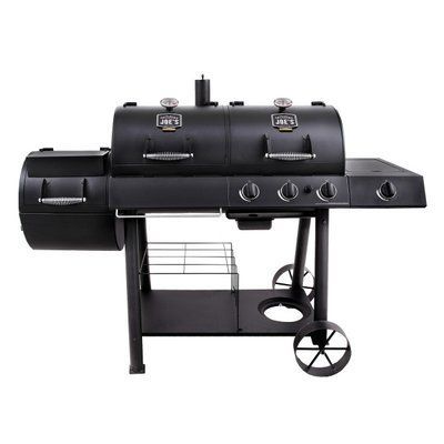 Комбінований гриль-коптильня Oklahoma Joe's Longhorn Combo Charcoal/Gas Smoker & Grill Smoker & Grill фото