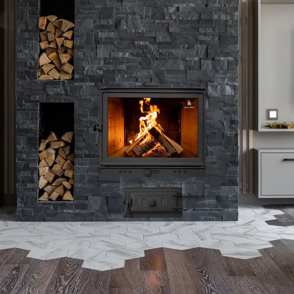 Комплект чугунные дверцы Iron FireNeil 575х495 мм + поддувальные Style 50 315х165 мм IF NEIL P фото