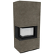 Камин Kratki FLOKI BOX левый 8 kW &Oslash; 160 з керамогранита  FLOKI BOX L фото 9