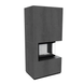 Камин Kratki FLOKI BOX правый 8 kW &Oslash; 160 из керамогранита  FLOKI BOX P фото 20