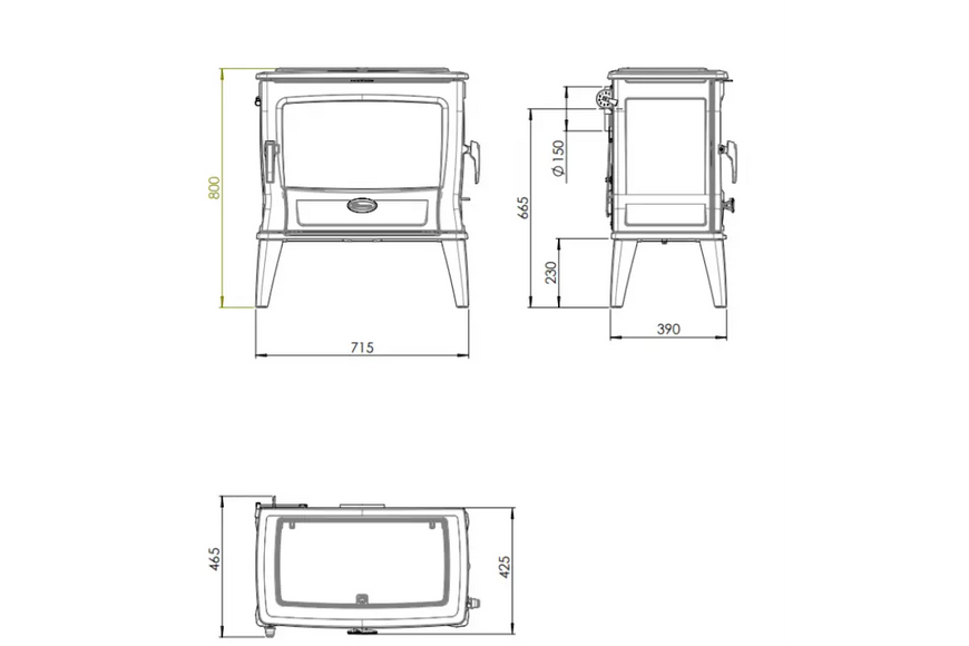 Чавунна піч Dovre TAI 55 WD TAI 55 WD фото