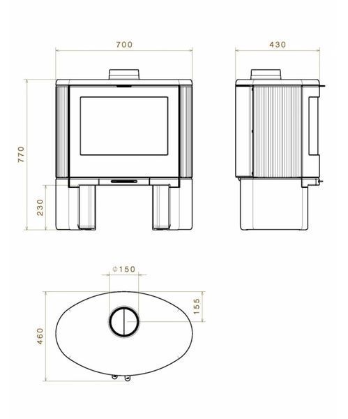 Чавунна піч Dovre BOW BOW фото