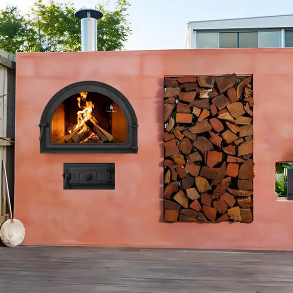 Комплект чавунних дверцят Iron Fire Fire Viola 585х440 мм+ піддувальні Style 50 315х165 мм IF Viola P фото