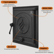 Дверца для печи Iron Fire Style 35 WG 350x390 мм без стекла  IF STYLE WG 35 фото 6