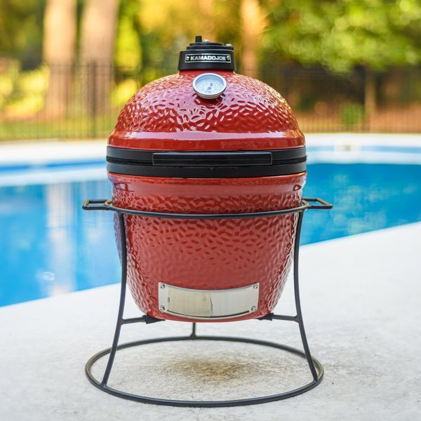 Керамический угольный гриль Kamado Joe Jr. Red Kamado Joe Jr. Red фото