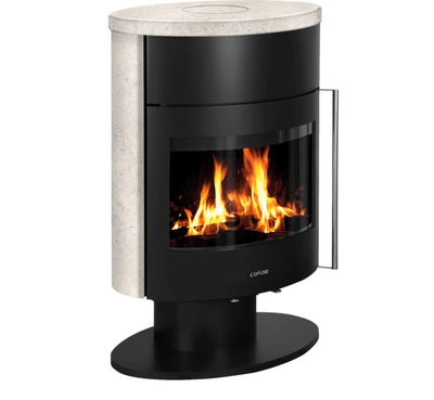 Color Stove J6 BLACK STEEL LIMESTONE  Stove J6 B фото